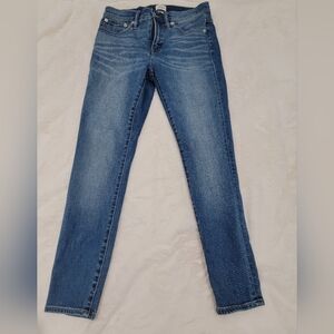 J. Crew Blue Skinny Jeans with Premium Indigo Finish